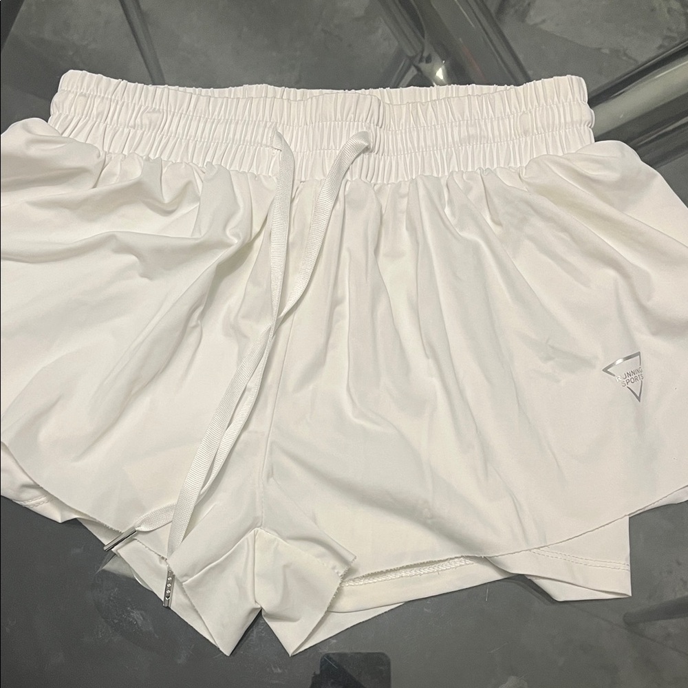 SHEIN Women's White Athletic Shorts